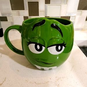 Green M&M mug